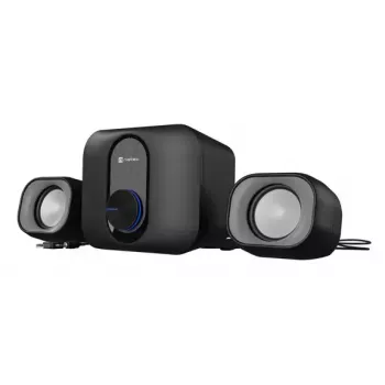 Home audio mini system NATEC NGL-2111 — 3 W RMS, 2 speakers, 3.5mm input, 7.62 cm woofer, black