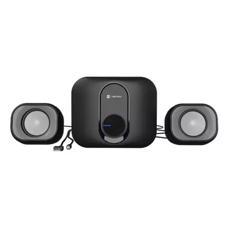 Home audio mini system NATEC NGL-2111 — 3 W RMS, 2 speakers, 3.5mm input, 7.62 cm woofer, black