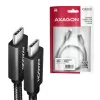 Axagon BUCM32-CM15AB SPEED+ USB-C <> USB 20Gbps/100W cable 1.5 m