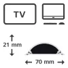 Hama 00220984 cable organizer Universal Cable duct White 1 pc(s)