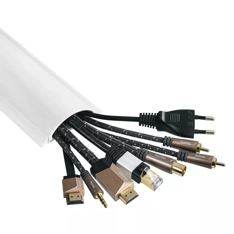 Hama 00220984 cable organizer Universal Cable duct White 1 pc(s)