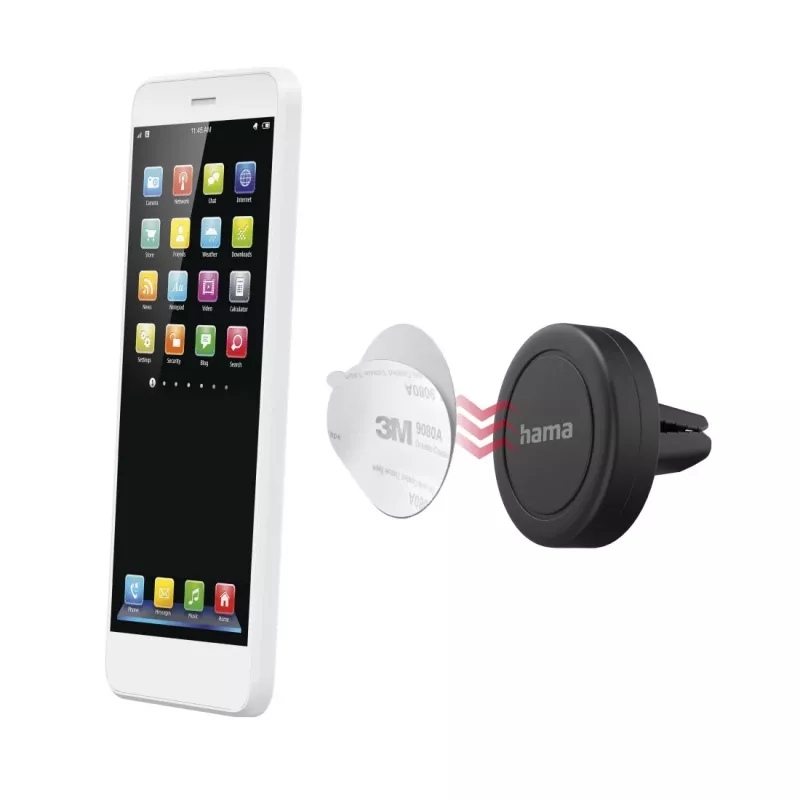Hama Magnet Passive holder Mobile phone Smartphone Black 00201517