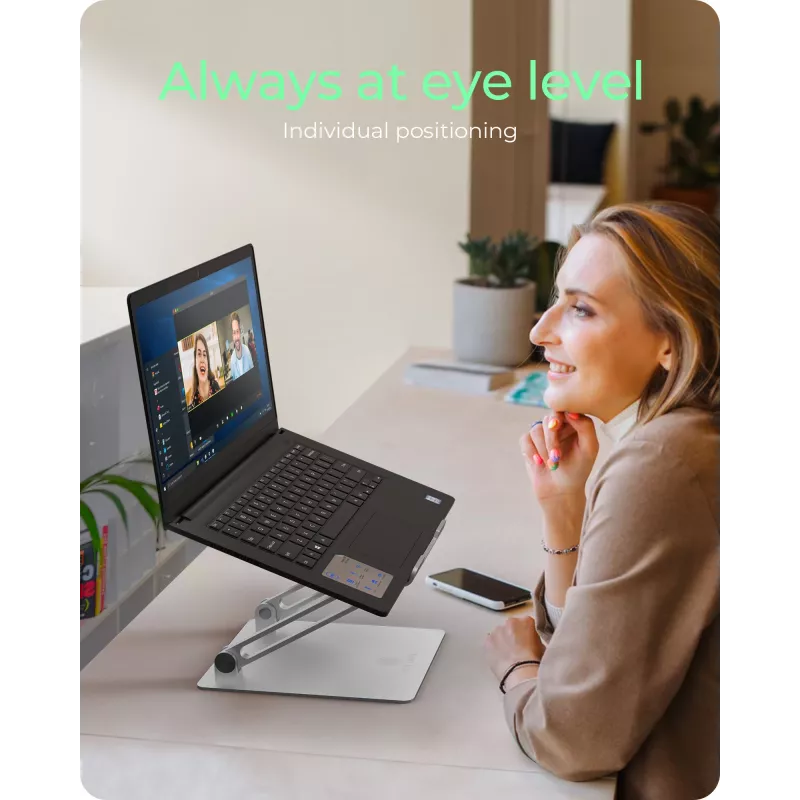 ICY BOX IB-NH300 Laptop stand Silver 43.2 cm (17 inch)