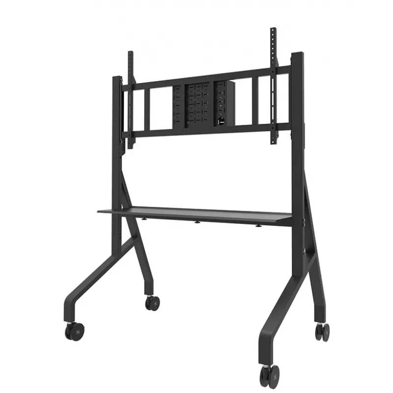 Neomounts FL50-575BL1 TV trolley 65-115 inch - fast installation - TÜV
