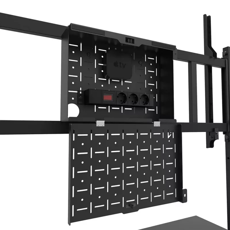 Neomounts FL50-575BL1 TV trolley 65-115 inch - fast installation - TÜV