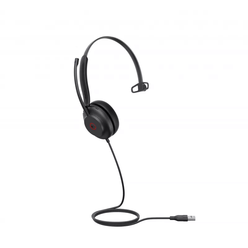 Yealink UH35 Mono Teams USB-A Headset, Wired, 20 - 20000 Hz, Office/Call center, 96.5 g, Headset, Black