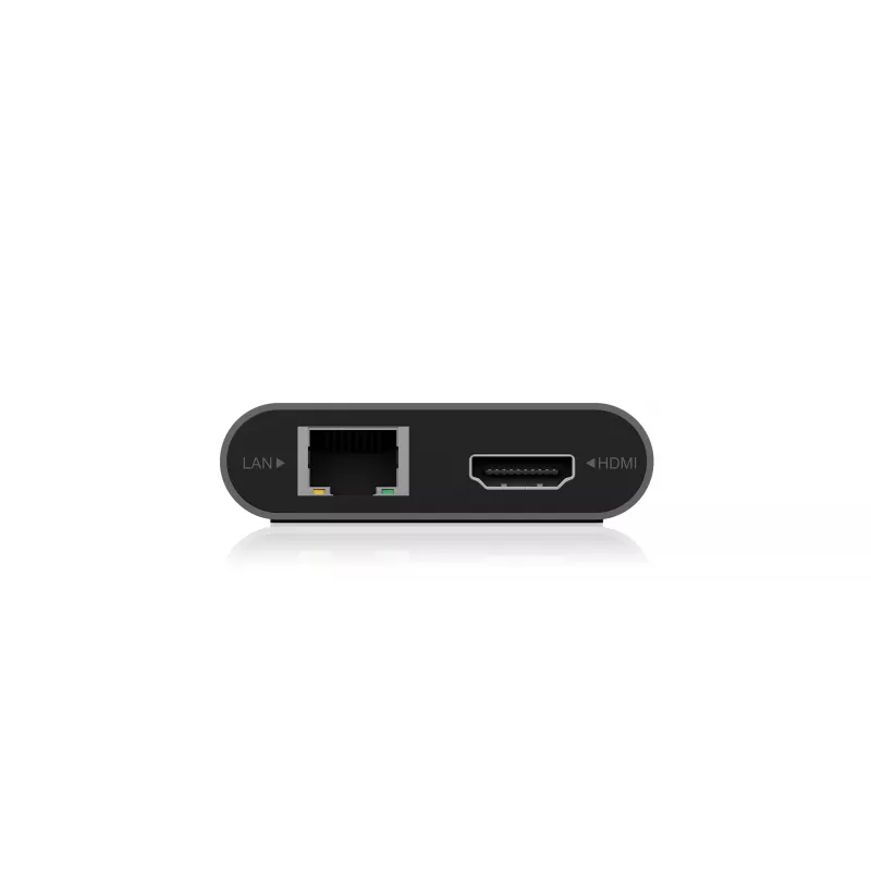 ICY BOX IB-DK4050-CPD Wired USB 3.2 Gen 1 (3.1 Gen 1) Type-C Anthracite