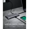 ICY BOX IB-DK4050-CPD Wired USB 3.2 Gen 1 (3.1 Gen 1) Type-C Anthracite