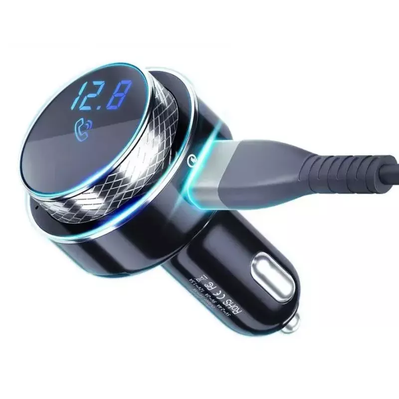 FM Transmitter 3MK Hyper Car 87.5 - 99.8 MHz USB Black