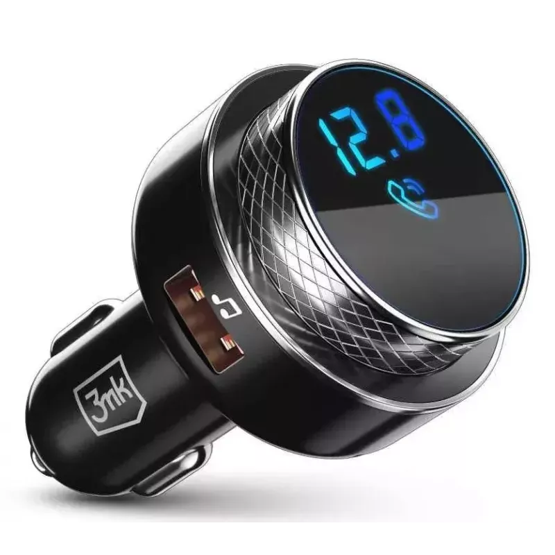 FM Transmitter 3MK Hyper Car 87.5 - 99.8 MHz USB Black