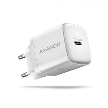 Axagon ACU-PD20W wall charger 1x QC3.0/AFC/FCP/PD type-C 20W white Mobile phone, Smartphone, Smartwatch, Tablet, Universal, Watch AC Fast charging Indoor