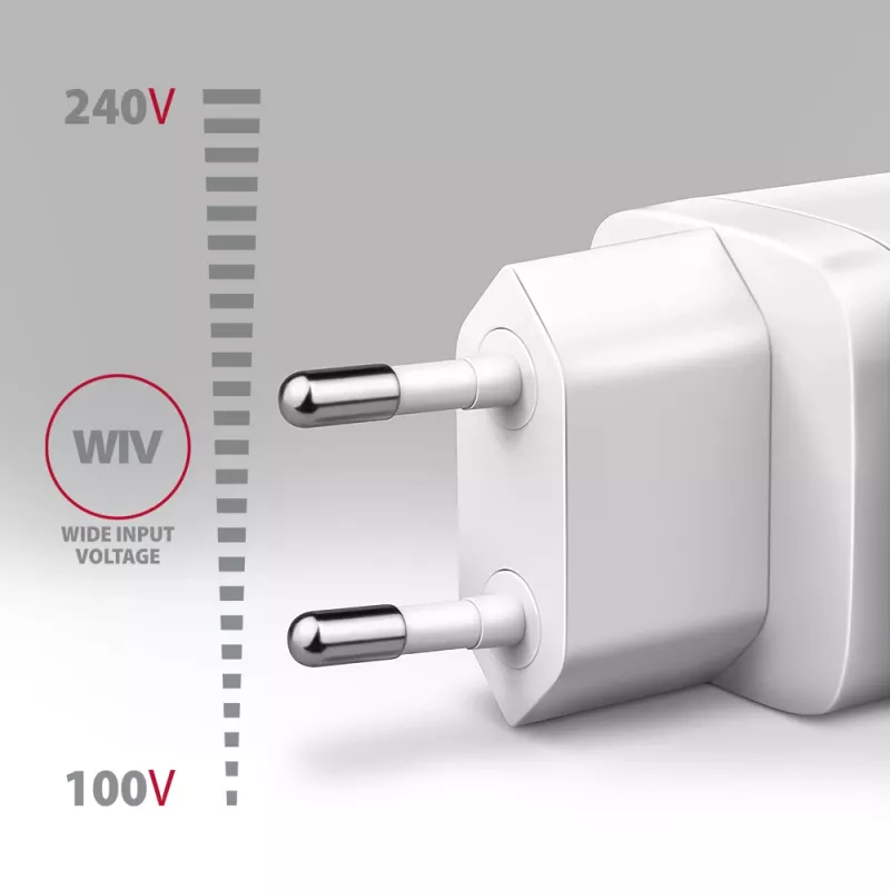 Axagon ACU-PD20W wall charger 1x QC3.0/AFC/FCP/PD type-C 20W white Mobile phone, Smartphone, Smartwatch, Tablet, Universal, Watch AC Fast charging Indoor