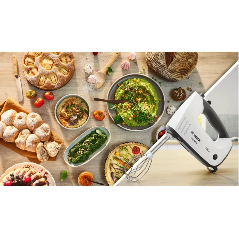 Bosch MFQ37470 mixer Hand mixer 750 W Black, White