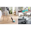 Bosch Unlimited 7 ProHygienic Aqua BCS71HYG1 cordless 2-in-1 stick vacuum and mop, 18V, HEPA, bagless, 0.3 L, White