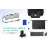 i-tec Metal SB-C Ergonomic 4K 3x Display Docking Station with Power Delivery 85 W + Universal Charger 100 W