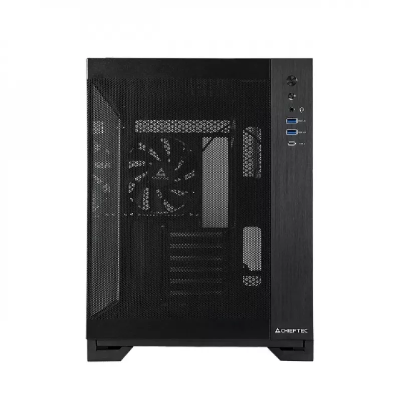 Chieftec mATX Case GM-30B-M-OP, black Cube