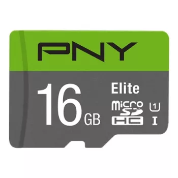 PNY Micro Sd Elite 16GB Class 10 Uhs-i U1 + SD Adapter Read 100 Mb/s