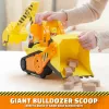 Rubble & Crew , Bark Yard Deluxe Bulldozer Construction Truck Toy with Lights, Sounds & Rubble Action Figure, Kids Toys for Boys & Girls Ages 3+