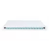 DIGITUS Fiber Optic Sliding Splice Box, 1U, Equipped 24x LC duplex, incl. M 25 Screw, Splice Cassette OM3 Color Pigtails, Adapter