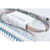 DIGITUS Fiber Optic Sliding Splice Box, 1U, Equipped 24x LC duplex, incl. M 25 Screw, Splice Cassette Singlemode OS2, Color Pigtails