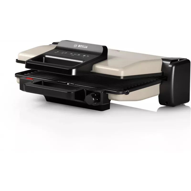 Contact grill Bosch TCG3302 2000W with 310x220 mm ceramic plates, adjustable thermostat, removable dishwasher-safe plates