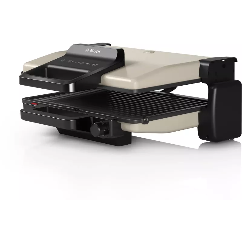 Contact grill Bosch TCG3302 2000W with 310x220 mm ceramic plates, adjustable thermostat, removable dishwasher-safe plates