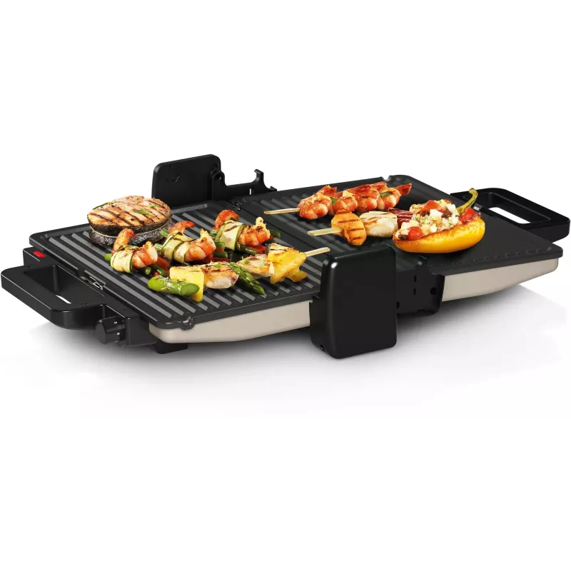 Contact grill Bosch TCG3302 2000W with 310x220 mm ceramic plates, adjustable thermostat, removable dishwasher-safe plates