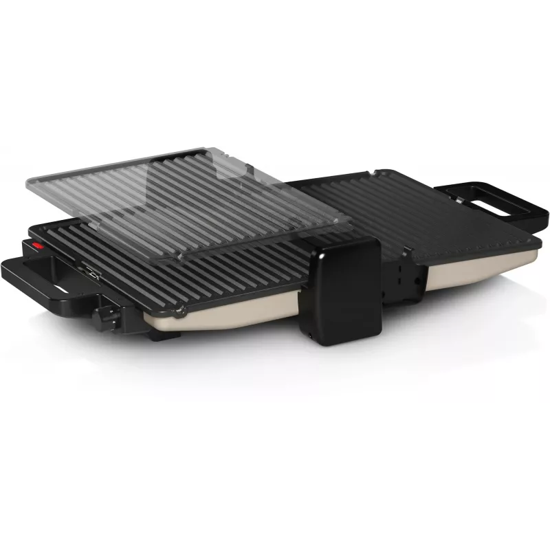 Contact grill Bosch TCG3302 2000W with 310x220 mm ceramic plates, adjustable thermostat, removable dishwasher-safe plates