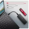 Axagon EEM2-20G USB-C 20Gbps - M.2 NVMe SSD ARMORED box, SSD enclosure, M.2, M.2, NVMe-oF, PCI Express, 20 Gbit/s, USB connectivity, Black
