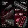 Axagon EEM2-GAM External USB-C 10Gbps metal box for M.2 NVMe & SATA SSD disks. Screwless