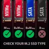 Axagon EEM2-GAM External USB-C 10Gbps metal box for M.2 NVMe & SATA SSD disks. Screwless