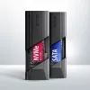 Axagon EEM2-GTS2 External USB-C 10Gbps metal box for M.2 NVMe & SATA SSD disks. Screwless