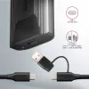Axagon EEM2-GTS2 External USB-C 10Gbps metal box for M.2 NVMe & SATA SSD disks. Screwless