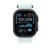 APPLE 49mm Ice Blue Ocean Band Extension - Black Titanium Finish