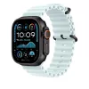 APPLE 49mm Ice Blue Ocean Band Extension - Black Titanium Finish