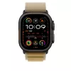 APPLE 49mm Tan Alpine Loop - Medium - Black Titanium Finish