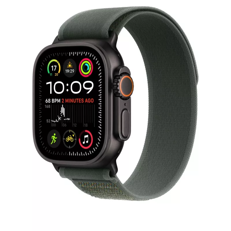 Band Apple 49mm Green Trail Loop S/M Black Titanium Finish