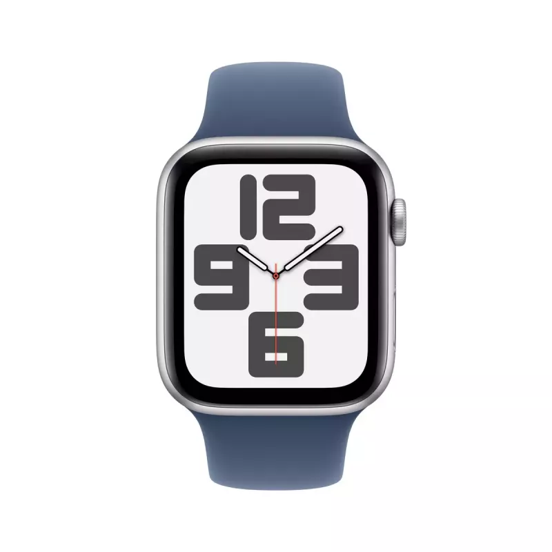 Smartwatch Apple Watch SE GPS 44mm Silver Aluminium Case Denim Sport Band Blue S/M