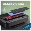 Axagon HMC-UFO USB-C Hub M.2 SATA/NVMe 1 Gbit/s Ethernet 384 kHz Audio Wired USB 3.2 Gen 2 (3.1 Gen 2) Type-C Black