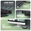 Axagon HMC-UFO USB-C Hub M.2 SATA/NVMe 1 Gbit/s Ethernet 384 kHz Audio Wired USB 3.2 Gen 2 (3.1 Gen 2) Type-C Black