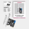 Axagon PCEU-232RS PCIe controller 2x ext. + 2x int. USB 5Gbps