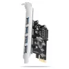 Axagon PCEU-430RS PCIe controller 4x ext. USB-A 5Gbps port, PCIe, USB 3.2 Gen 1 (3.1 Gen 1), Female, Full-height, PCIe 2.0, SATA 15-pin