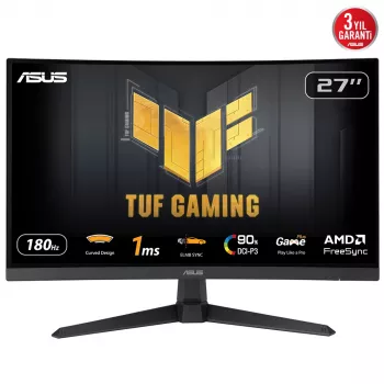 ASUS TUF Gaming VG27VQ3B computer monitor 68.6 cm (27 inch) 1920 x 1080 pixels Full HD LCD Black