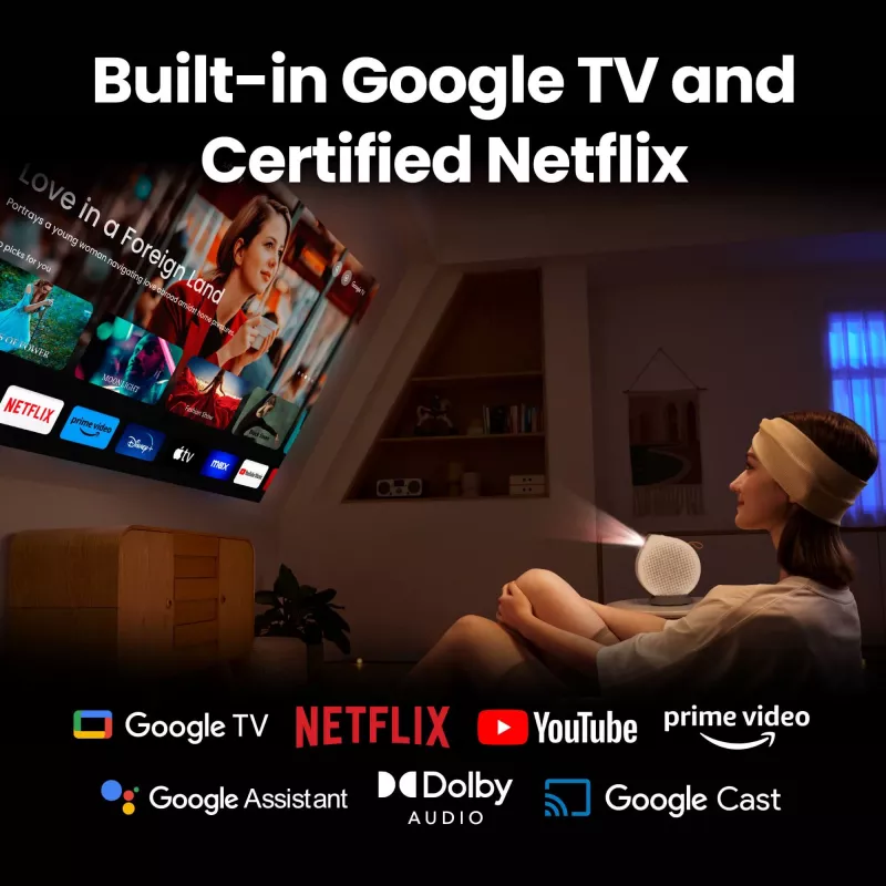 BenQ GV50 Standard throw projector 500 ANSI lumens DLP 1080p (1920x1080) White