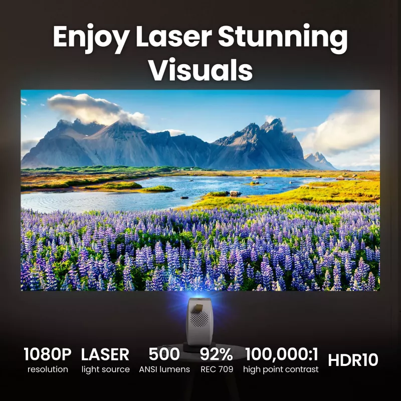 BenQ GV50 Standard throw projector 500 ANSI lumens DLP 1080p (1920x1080) White