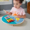 Fisher-Price Wooden Musical Table with Percussion Instrument Toys, 3 Wood Pieces