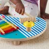 Fisher-Price Wooden Musical Table with Percussion Instrument Toys, 3 Wood Pieces
