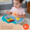 Fisher-Price Wooden Musical Table with Percussion Instrument Toys, 3 Wood Pieces