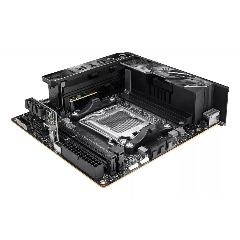 Motherboard ASUS ROG STRIX X870-I GAMING WIFI mini ITX · AMD X870 · Socket AM5 · DDR5 · 2 DIMM · Wi‑Fi 7 · Bluetooth 5.4