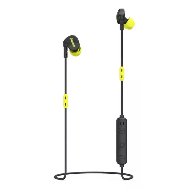 Hama Freedom Athletics II Headset Wireless Ear-hook, In-ear Calls/Music Bluetooth Black, Yellow